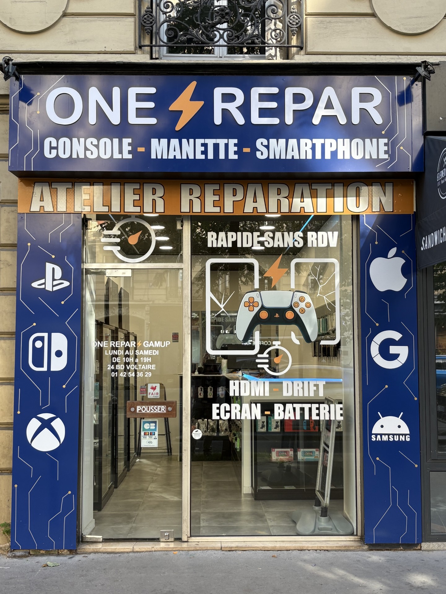 Atelier réparation manette Scuf Paris