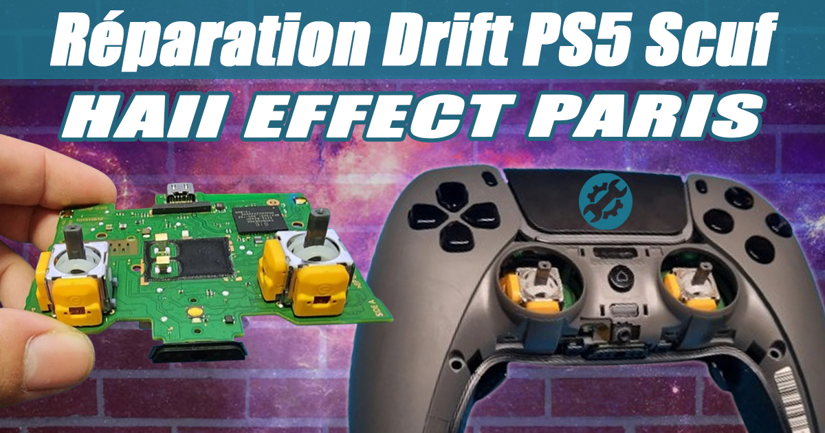 Réparation manette drift Scuf PS5 Paris